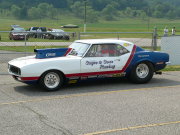 White and Blue 1968 CAMARO